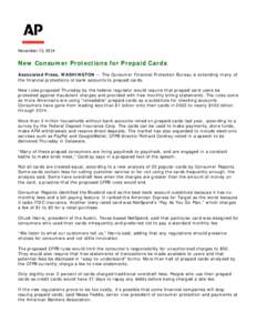 Microsoft Word[removed]AP Story on Prepaid Card Ruling