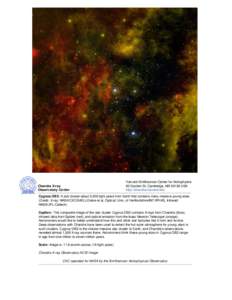 Chandra :: Photo Album :: Cygnus OB2 :: Cygnus OB2 Handout