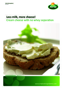 Arla Foods Ingredients Brochure 1  Less milk, more cheese!