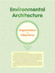 Organization • Objectives Sony’s environmental activities span the globe. Environmental Conservation Committees (ECCs), which come under the aegis of the