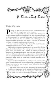P  A Clear-Cut Case Elaine Corvidae