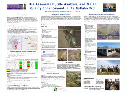 Use Assessment, Site Analysis, and Water Quality Enhancement in the Buffalo-Red Barnesville Public Schools: March 17th, 2015 WsKy150: A Site Analysis