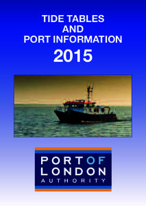 TIDE TABLES AND PORT INFORMATION 2015