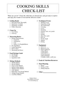 Microsoft Word - Cooking Skills Check List[1].doc