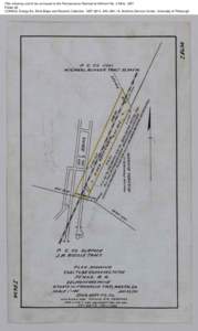 Plan showing coal to be conveyed to the Pennsylvania Railroad at Delmont No. 2 Mine, 1931 Folder 29 CONSOL Energy Inc. Mine Maps and Records Collection, [removed], AIS[removed], Archives Service Center, University of Pitt