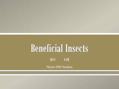    Pecan IPM Toolbox