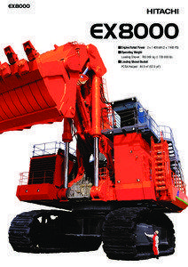 Engine Rated Power : 2 x[removed]kW (2 x[removed]PS) Operating Weight Loading Shovel : [removed]kg[removed]lb)