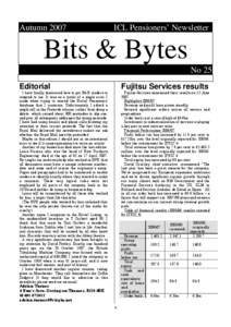 September 1995____  ICL Pensioners Newsletter