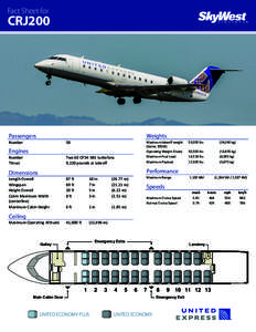 Fact Sheet for  CRJ200 Passengers
