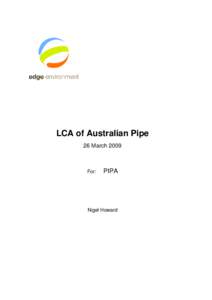 Microsoft Word - LCA of Australian Pipeclean