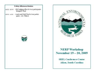 NERP Workshop (November 19-20, 2009)