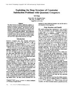 1997-Exploiting the Deep Structure of Constraint Satisfaction Problems with Quantum Computers