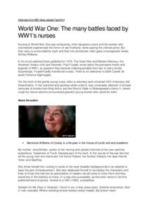 Microsoft Word - WW1 and Nursing