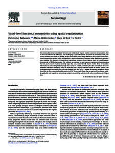 NeuroImage[removed]–1106  Contents lists available at SciVerse ScienceDirect NeuroImage journal homepage: www.elsevier.com/locate/ynimg