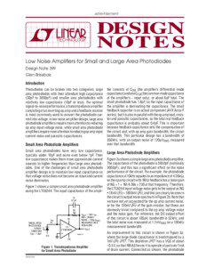 DN399 - Low Noise Amplifi ers for Small and Large Area Photodiodes