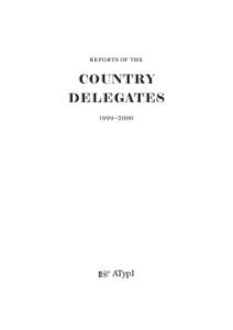 ATypI Country Delegate Reports 2000