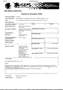 	  printableBidNoticeAbstract Bid Notice Abstract Request for Quotation (RFQ)