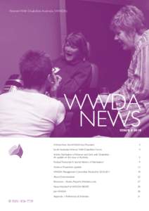 Women With Disabilities Australia (WWDA)  WWDA NEWS Issue