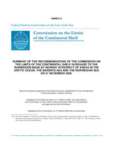 ANNEX VI  United Nations Convention on the Law of the Sea ____________________________________________________________  Commission on the Limits