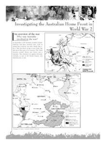 Home Fronts Text 34 to 65:Homefront TRB WW2[removed]:21 AM Page 34  Investigating the Australian Home Front in World War 2 An overview of the war Why was Australia