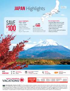 JAPAN Highlights  TRAIN COACH n OVERNIGHT