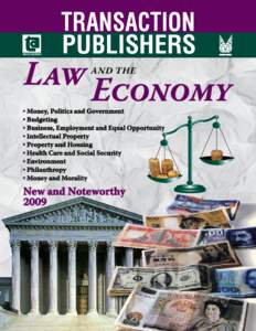 Transaction Publishers Law Economy and the
