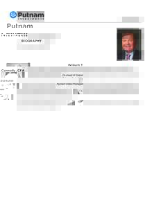 William T. Connolly, CFA biography - Putnam Investments
