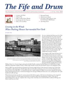 The Newsletter of the Friends of Fort York and Garrison Common