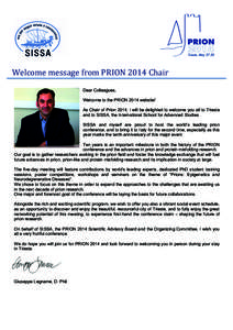 Microsoft Word - PRION 2014 Chair welcome message.docx