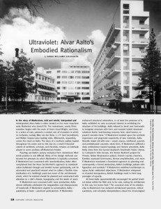 OPEN MIKE  Ultraviolet: Alvar Aalto’s