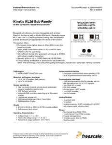 Freescale Semiconductor, Inc. Data Sheet: Technical Data Document Number: KL26P64M48SF5 Rev