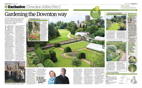 6 Garden News / OctoberOctoberGarden News 7 Exclusive / Downton Abbey Part 1
