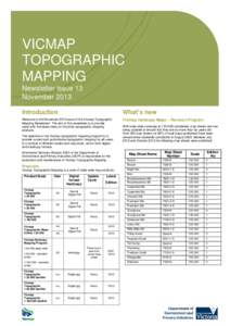 Cartography / Topographic map / Topography / Map / Georef / Vicmap Topographic Map Series
