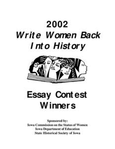 2002 Write Women Back Into History Essay Contest Winners