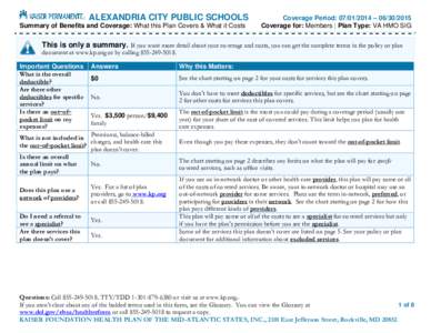 Microsoft Word - VA HMO $15 SIG wDental - Alexandria City Public Schools[removed],3,4,6,[removed]NGF