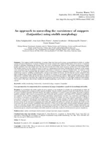 Scientia Marina[removed]September 2014, [removed], Barcelona (Spain) ISSN-L: [removed]doi: http://dx.doi.org[removed]scimar[removed]16C  An approach to unraveling the coexistence of snappers