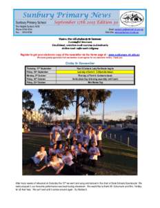 Sunbury Primary News Sunbury Primary School September 17th 2015 Edition 30  The Heights Sunbury 3429
