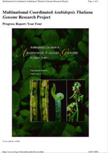 Biology / Genetics / Genomics / Arabidopsis thaliana / Flora of Lebanon / Arabidopsis / Genome / Botany / Whole genome sequencing / Model organism / Plant evolutionary developmental biology / Genomics of domestication