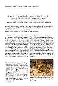 Herpetology Notes, volume 3: [removed]published online on 22 February[removed]New state record and distribution map of Rhinella cerradensis