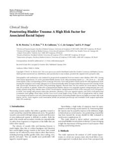 Penetrating Bladder Trauma: A High Risk Factor for Associated Rectal Injury