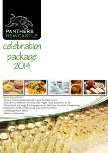 celebration package 2014 VENUE INCLUSIONS - Dance Floor and private bar in your function room