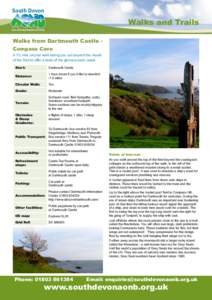 South Devon  Walks and Trails Area of Outstanding Natural Beauty  Walks from Dartmouth Castle Compass Cove