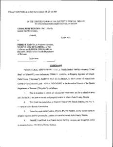 Filing # E-Filed:23:10 PM  IN TIIE CIRCUIT COURT OF T}M ELEVENTH TDICIAL CIRCUIT IN AND FOR MiAMI-DADE COUNTY, FLORIDA  CORAL REEF RESIPH