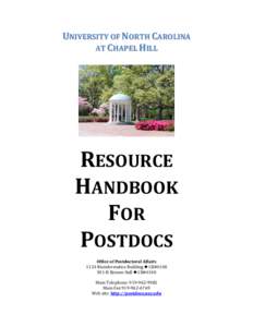 Postdoc Orientation Handbook