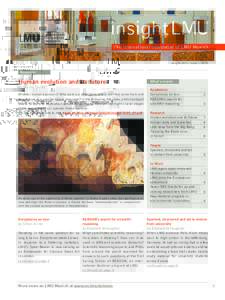 insight LMU The international newsletter of LMU Munich insight LMU / Issue 1, 2015  Research