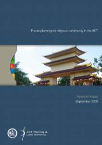 Future planning for religious community in the ACT