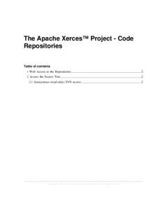 The Apache Xerces™ Project - Code Repositories