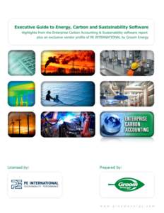 EXECUTIVE GUIDE TO ENERGY, CARBON AND SUSTAINABILITY SOFTWARE  Table of Contents Introduction..............................................................................................................................