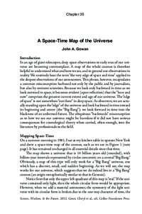 Chapter 35  A Space-Time Map of the Universe John A. Gowan  Introduction