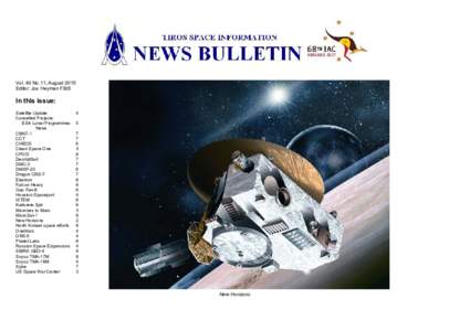 Vol. 40 No.11, August 2015 Editor: Jos Heyman FBIS In this issue: Satellite Update Cancelled Projects: